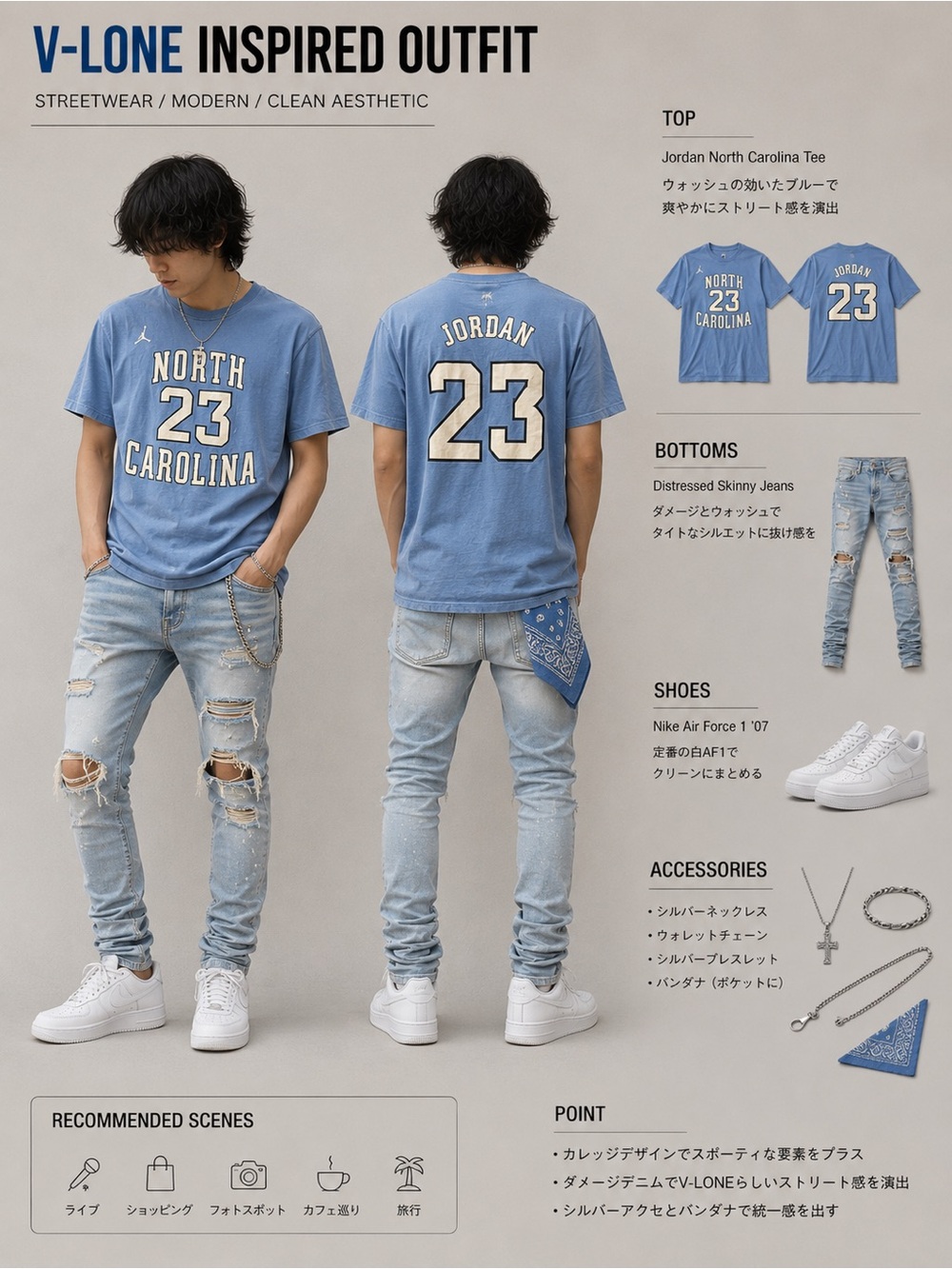 Jordan Light Blue Distressed Skinny Jeans